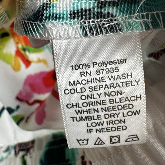 Susan Graver White Floral Bomber Jacket Women's XXS - Picture 5 of 7